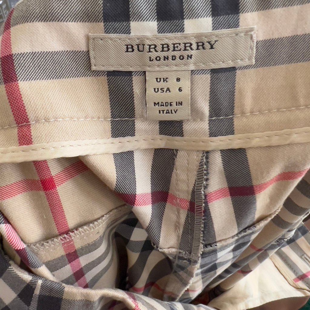 Burberry Check Printed Pants