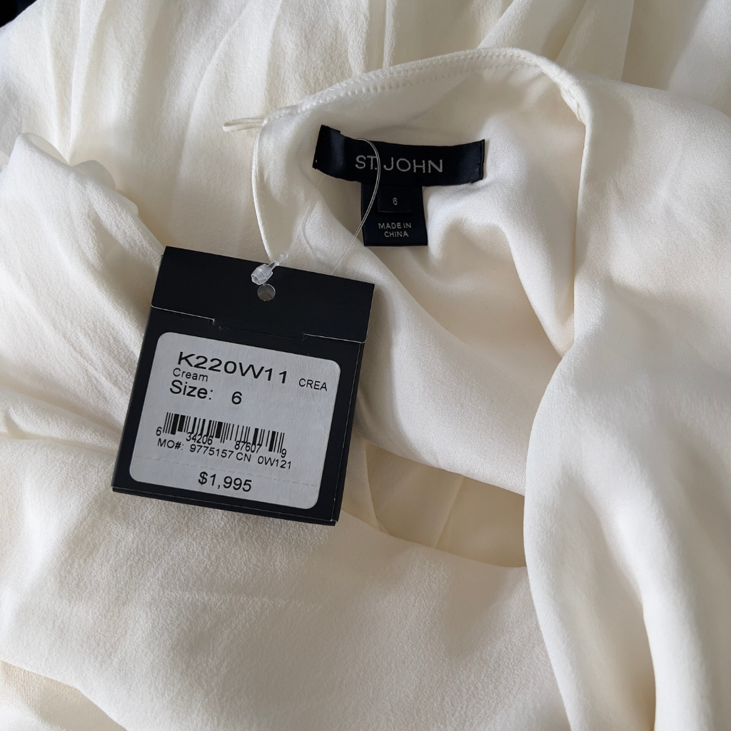 St. John Cream Kaftanesque Tank