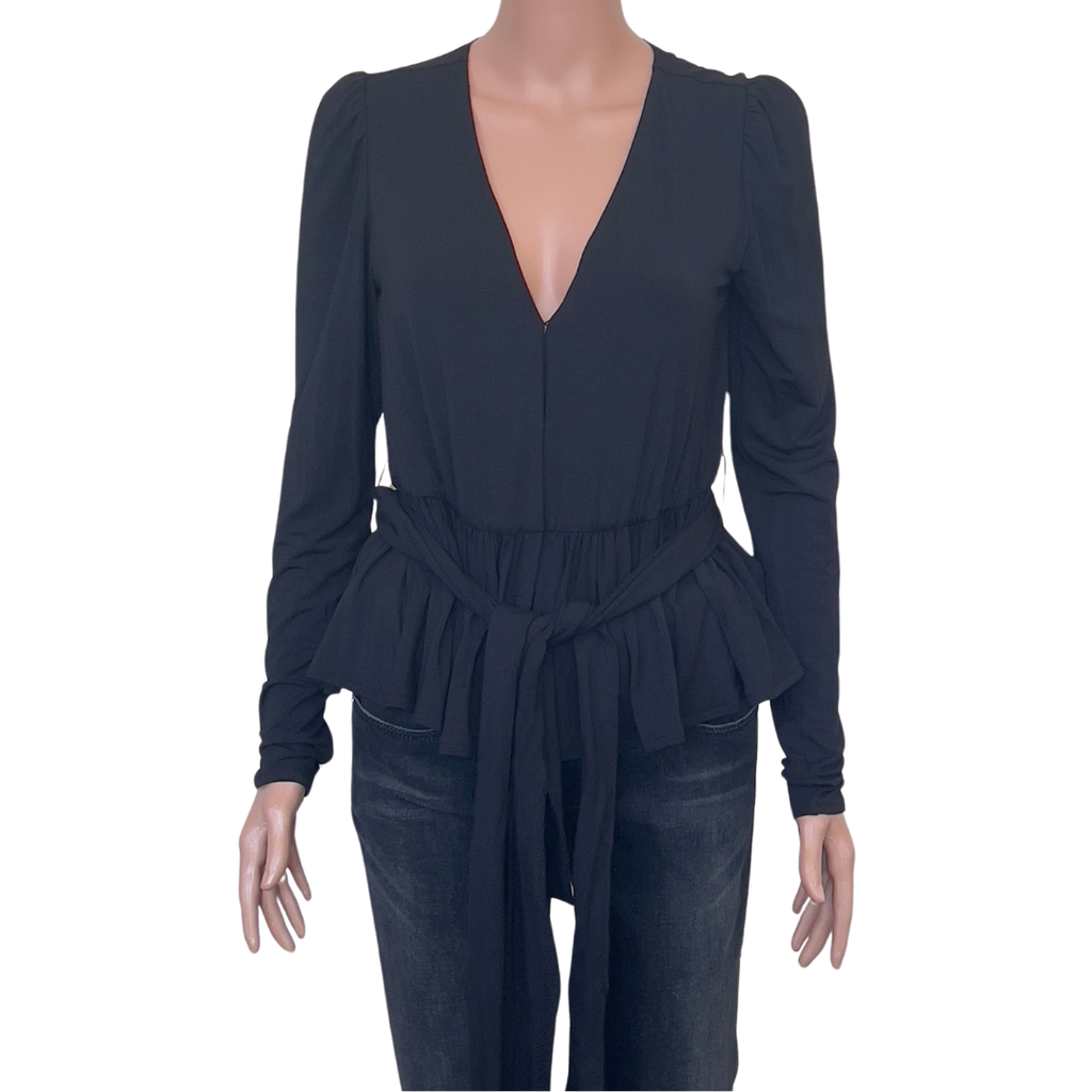 Rebecca Taylor Long Sleeve Top with  Peplum