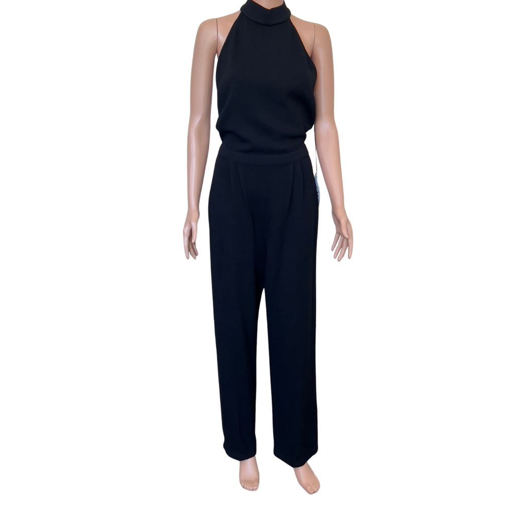 St. John Halter-Neck Knit Jumpsuit