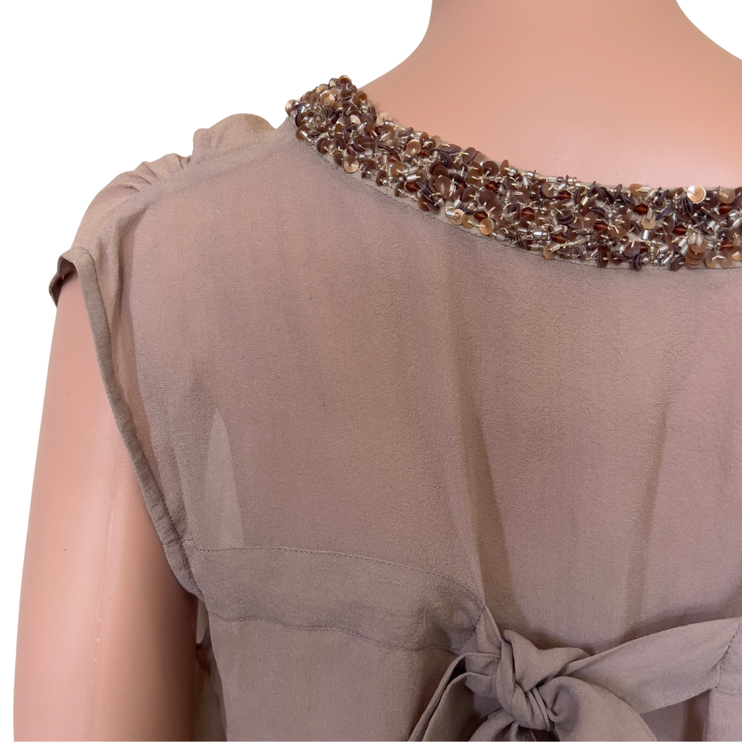 Twin Set by Simona Barbieri Brown Tank