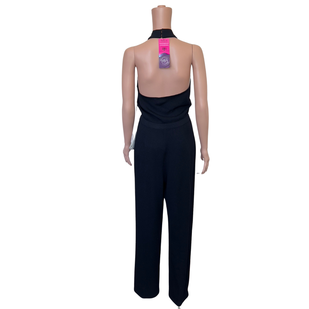 St. John Halter-Neck Knit Jumpsuit