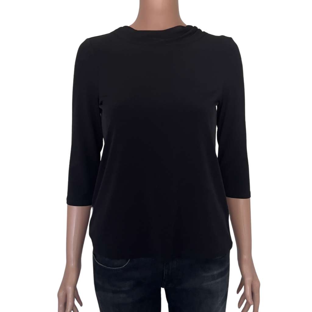 Chico's Cowl Neck 3/4 Length Top