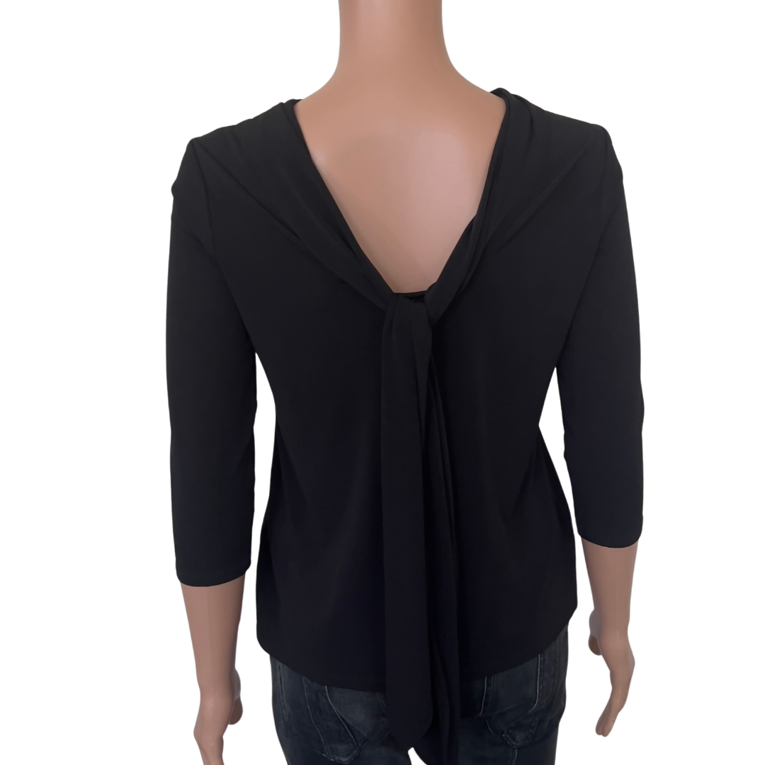 Chico's Cowl Neck 3/4 Length Top