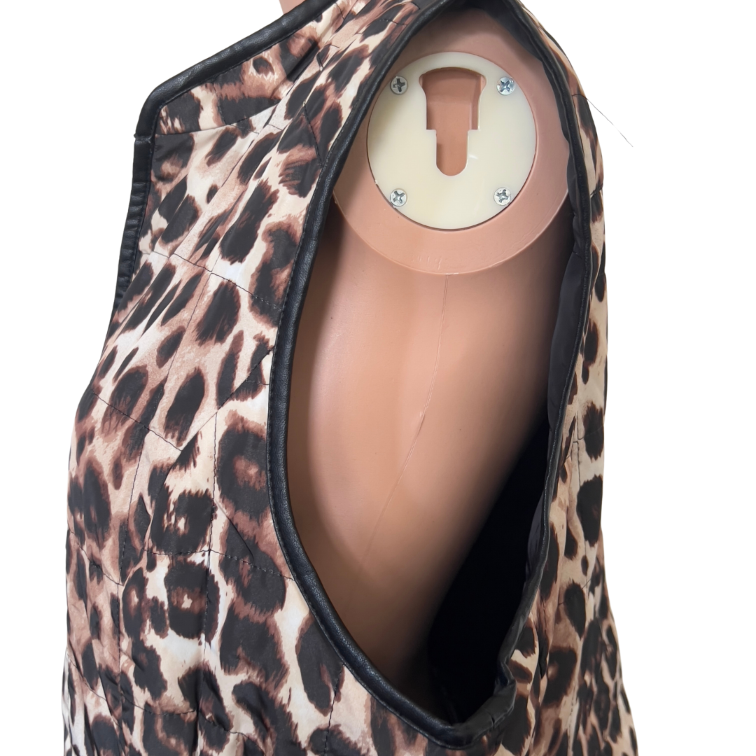 Chicos Cheetah Print Vest