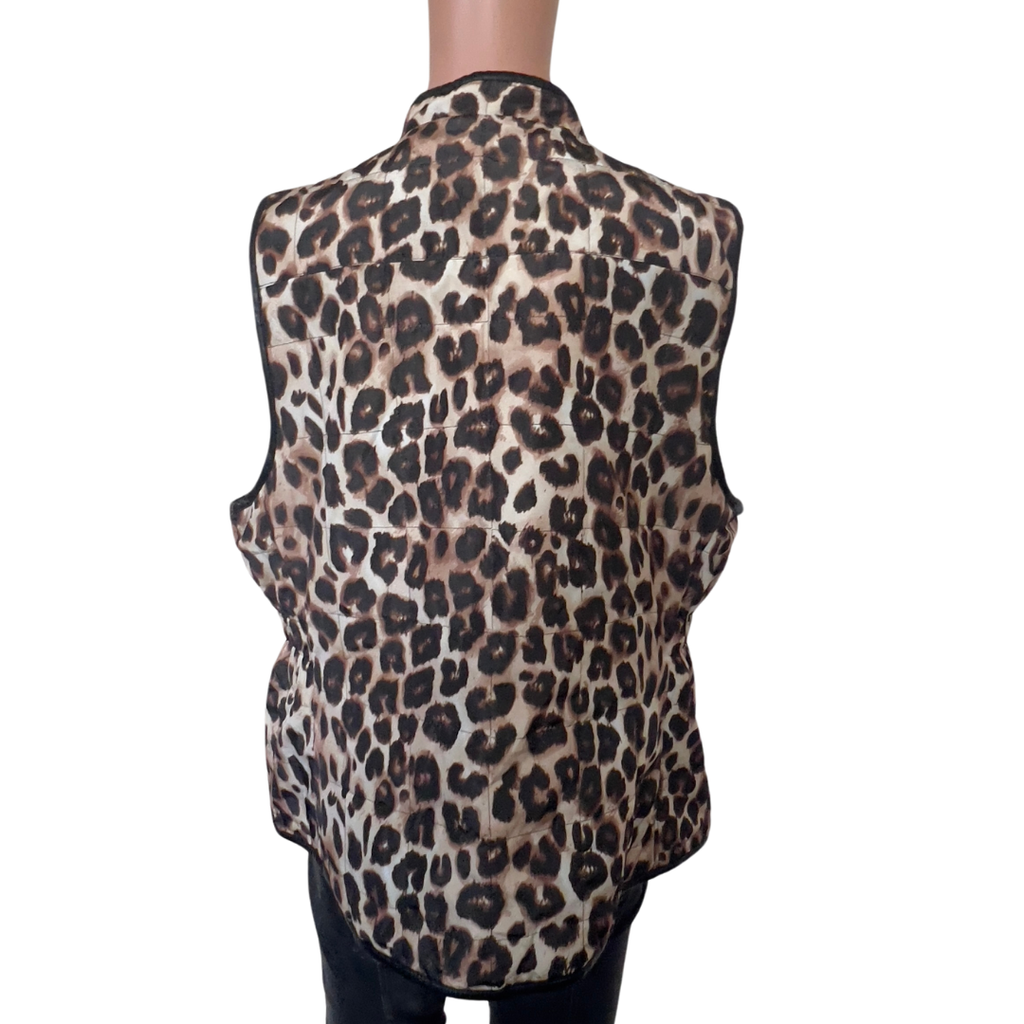 Chicos Cheetah Print Vest