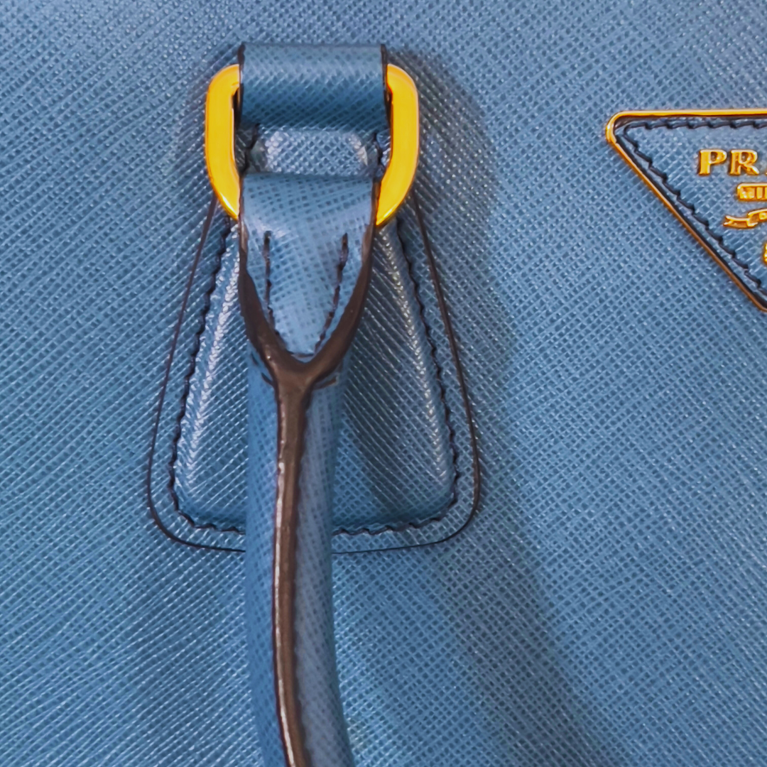 Prada Soft Calf Zip Convertible Tote