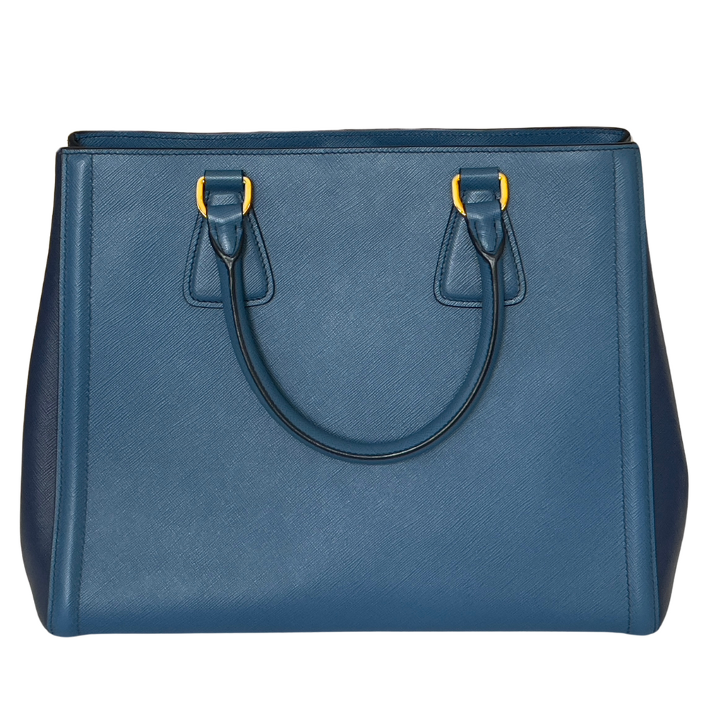 Prada Soft Calf Zip Convertible Tote