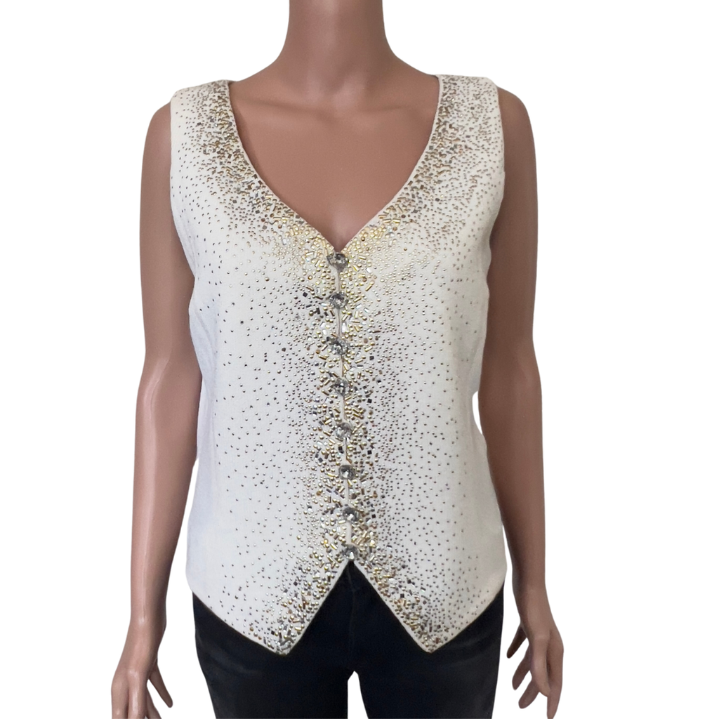 Vintage St. John Evening Collection Vest and Jacket Set