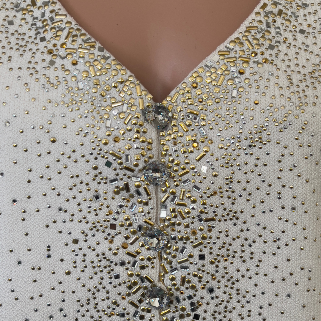 Vintage St. John Evening Collection Vest and Jacket Set