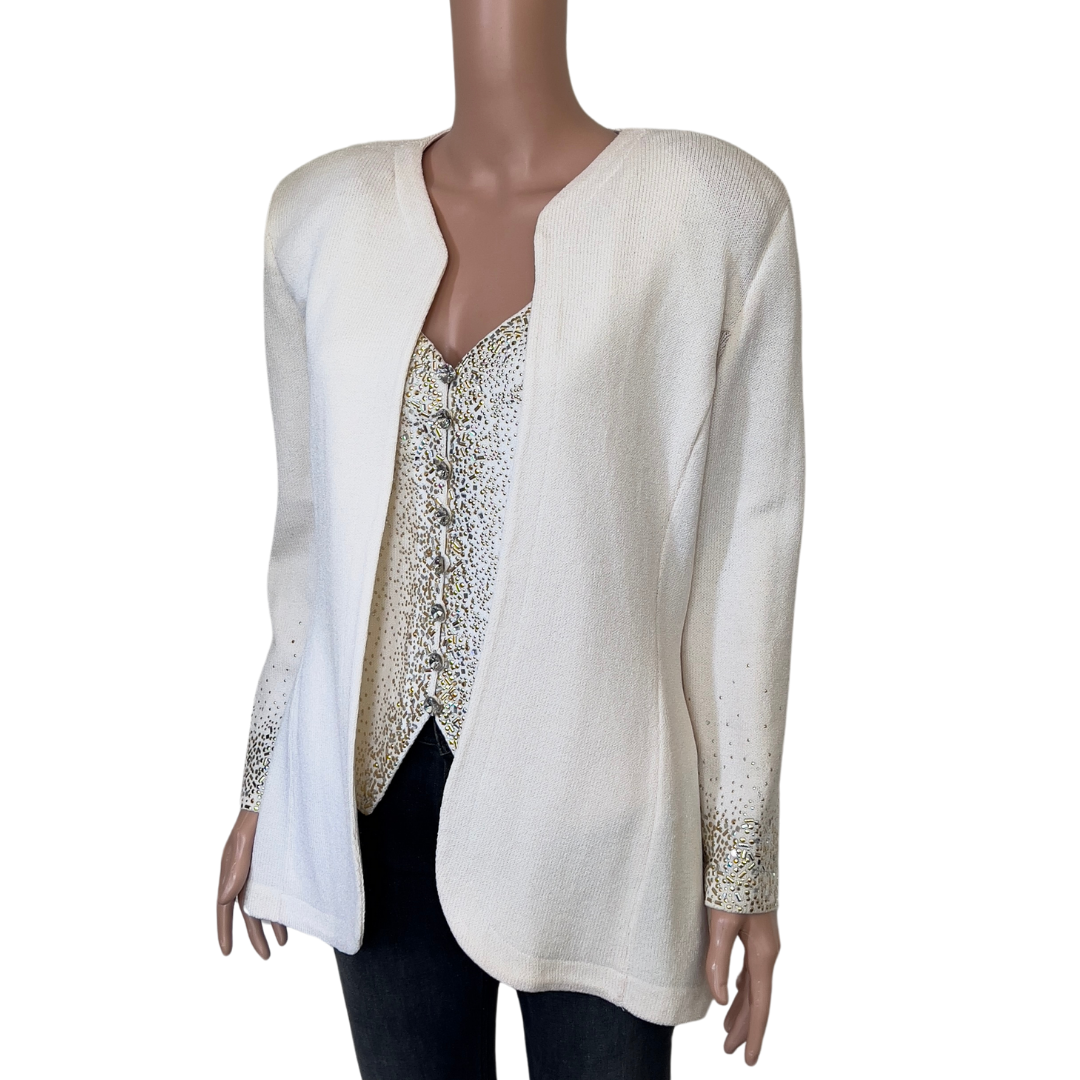 Vintage St. John Evening Collection Vest and Jacket Set