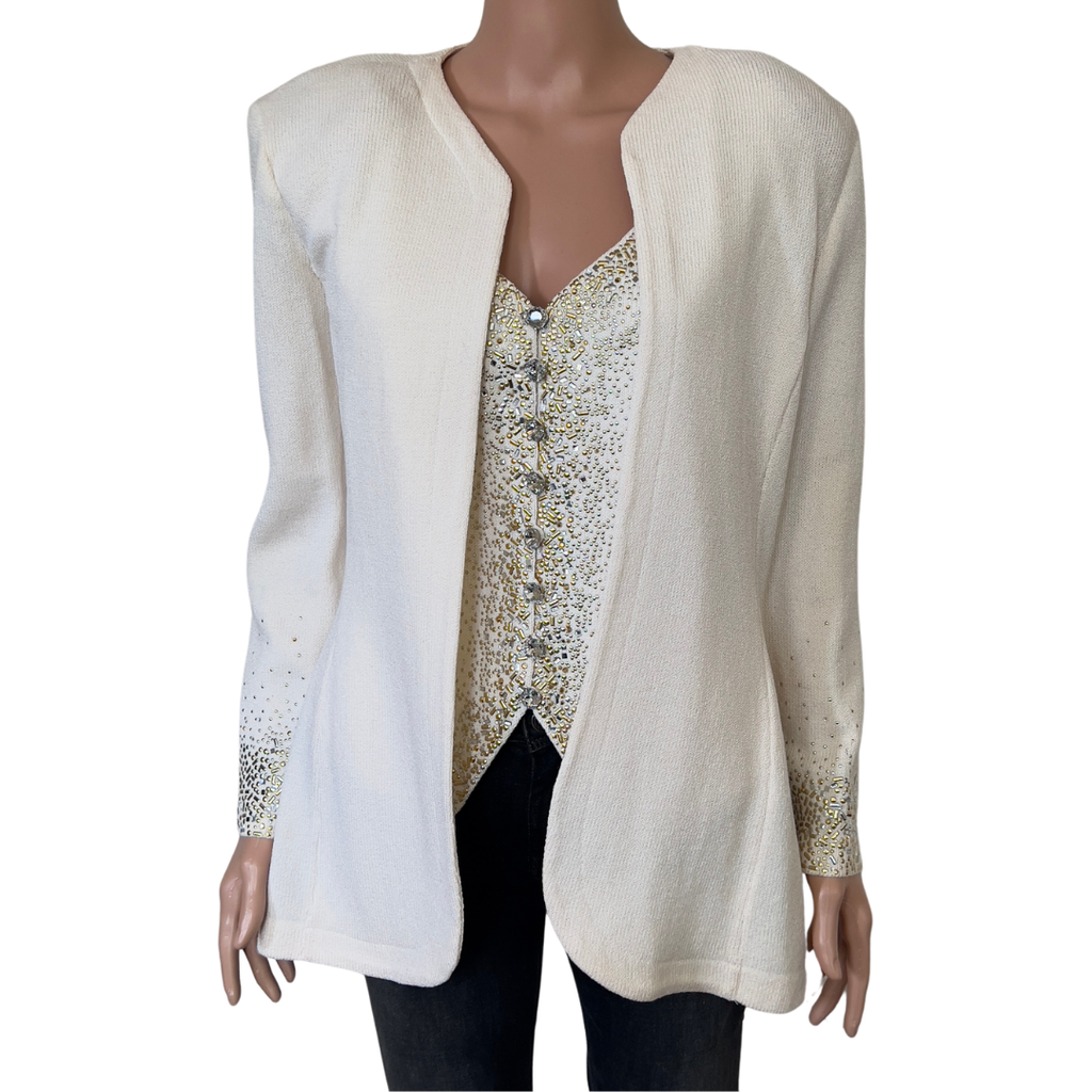 Vintage St. John Evening Collection Vest and Jacket Set