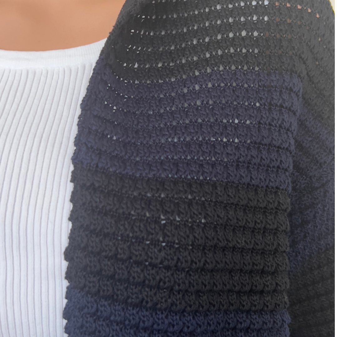 Prada Navy and Black Shrug