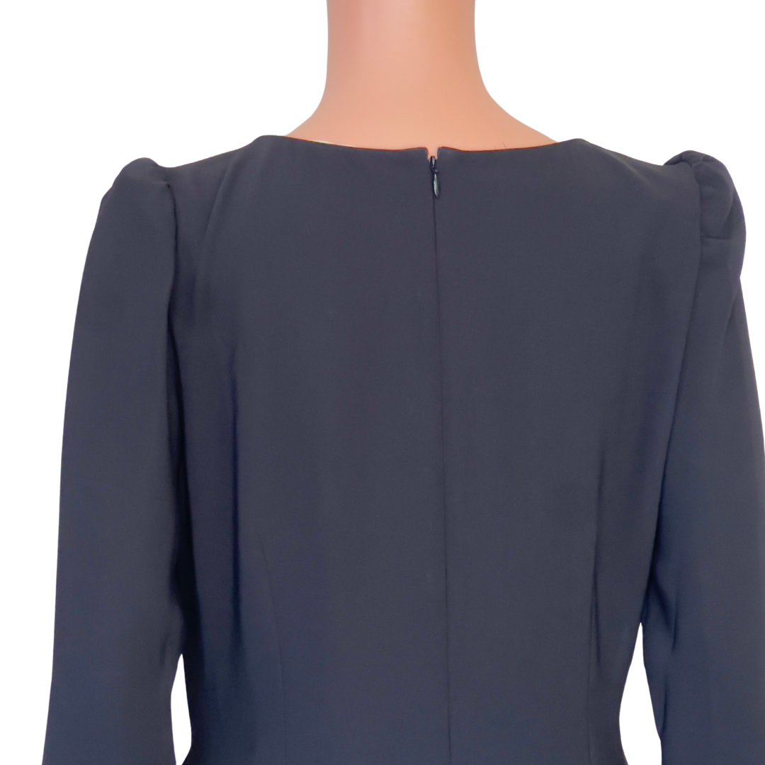 Amanda Uprichard New York Long Sleeve Black Dress