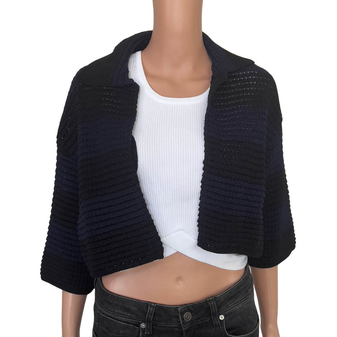 Prada Navy and Black Shrug