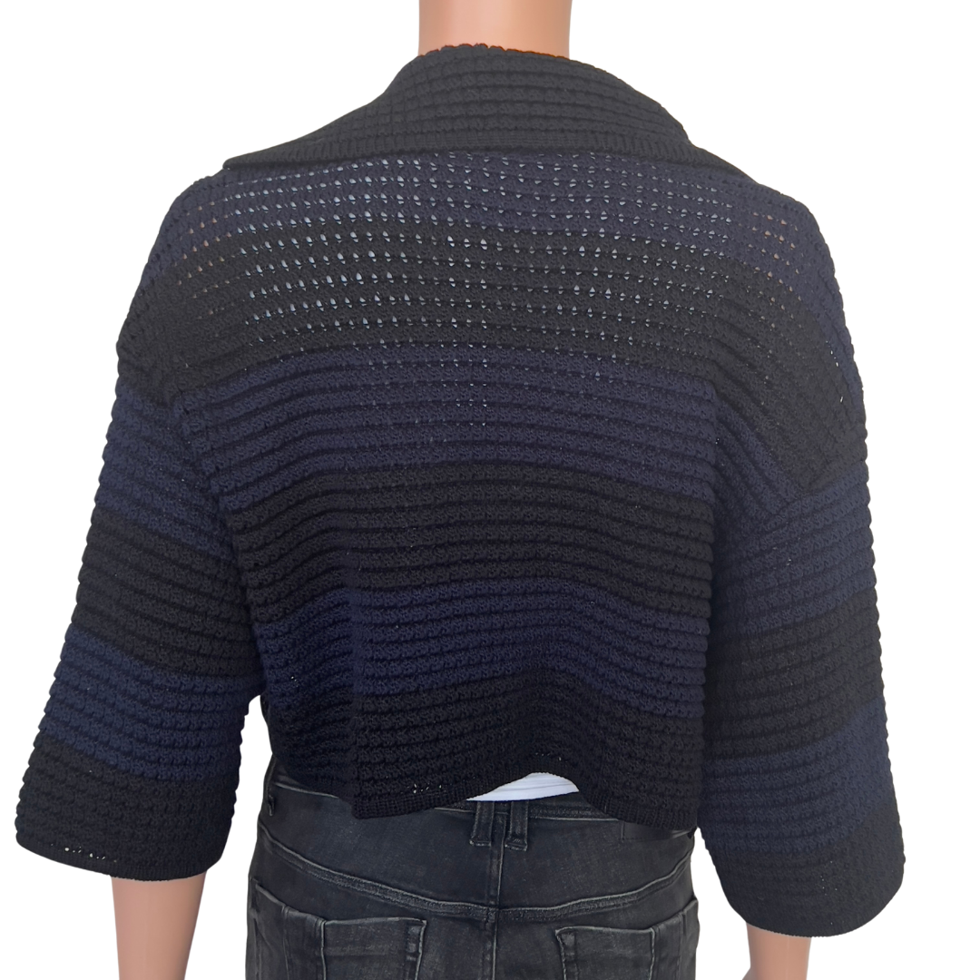 Prada Navy and Black Shrug