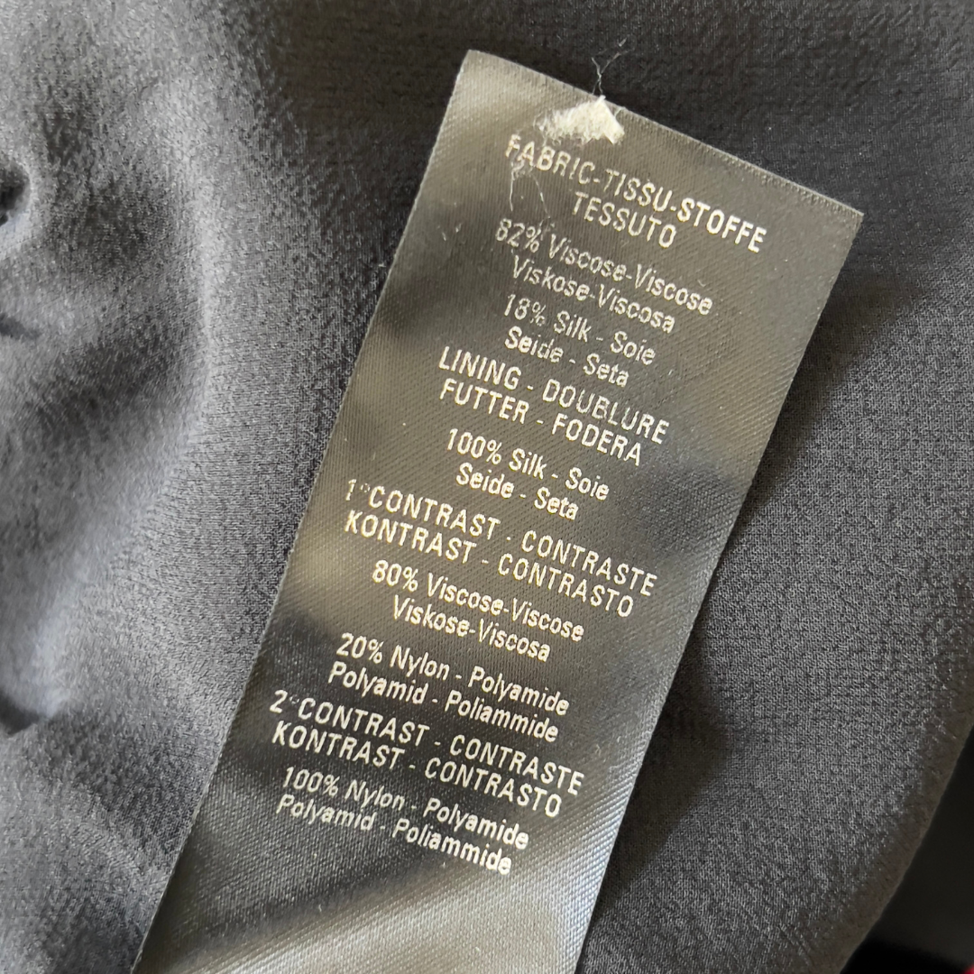 Dundas Black Velvet & Lace Keyhole Dress