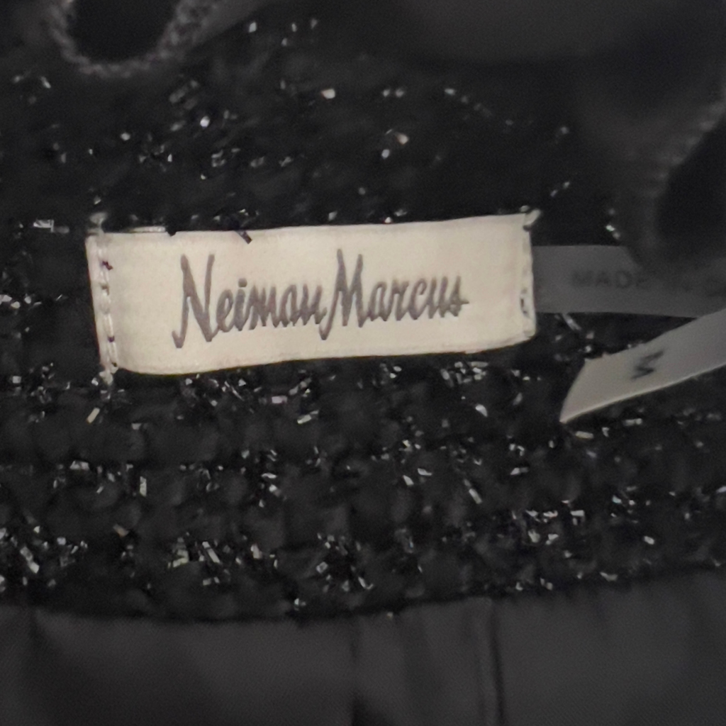 Neiman Marcus Black Jacket with Fur Trim