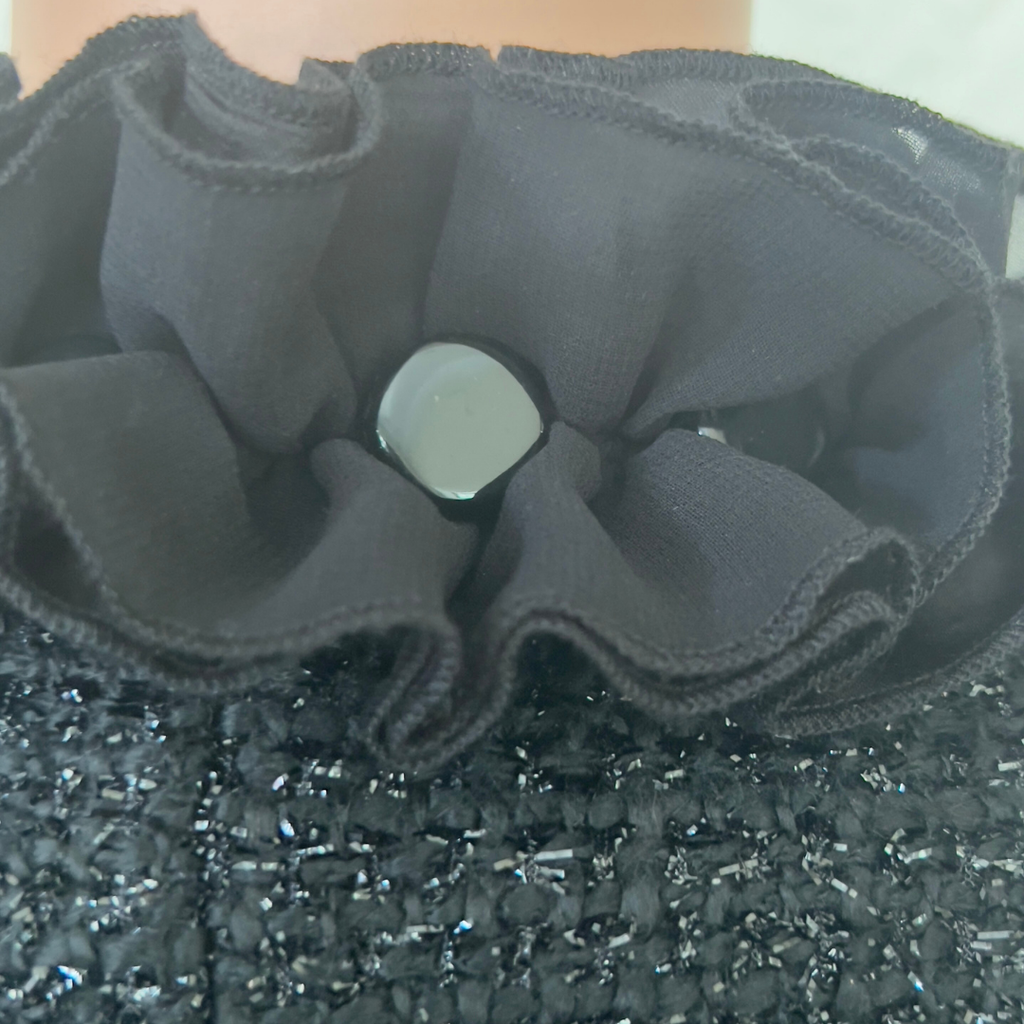 Neiman Marcus Black Jacket with Fur Trim