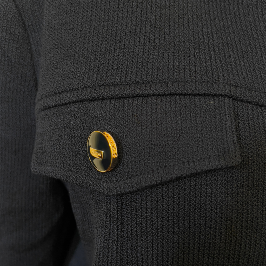 Vintage St. John Knit Aviator Jacket