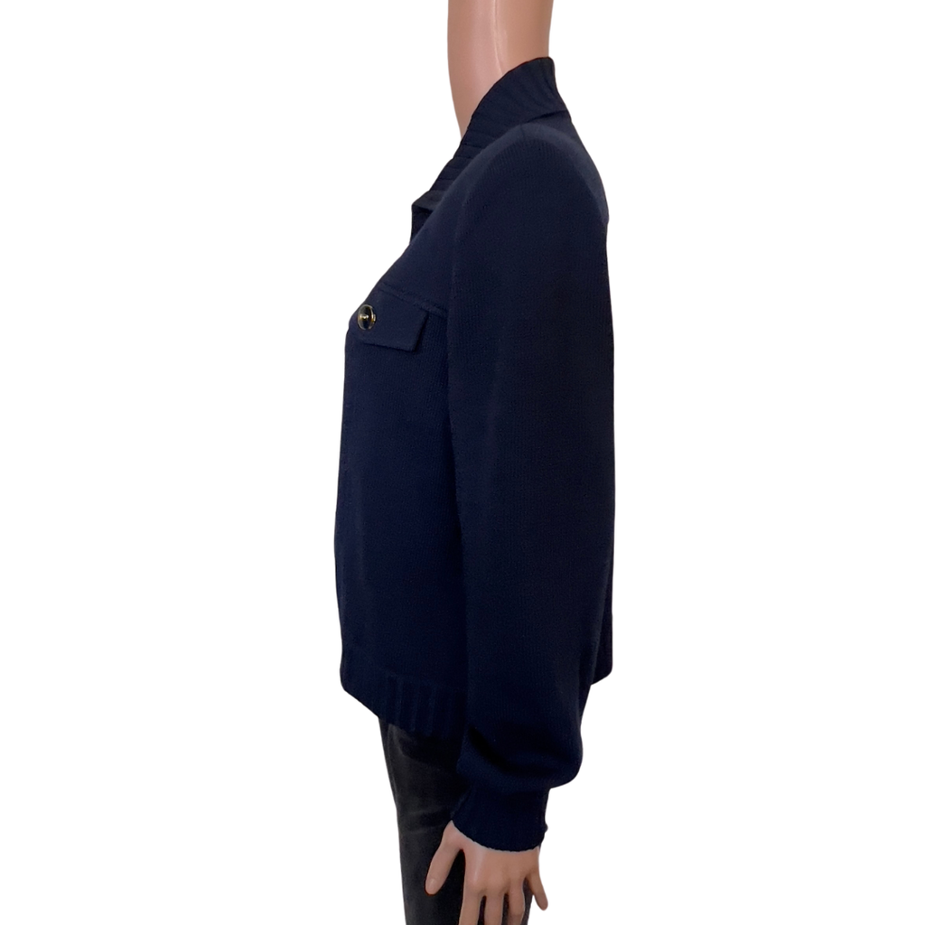 Vintage St. John Knit Aviator Jacket