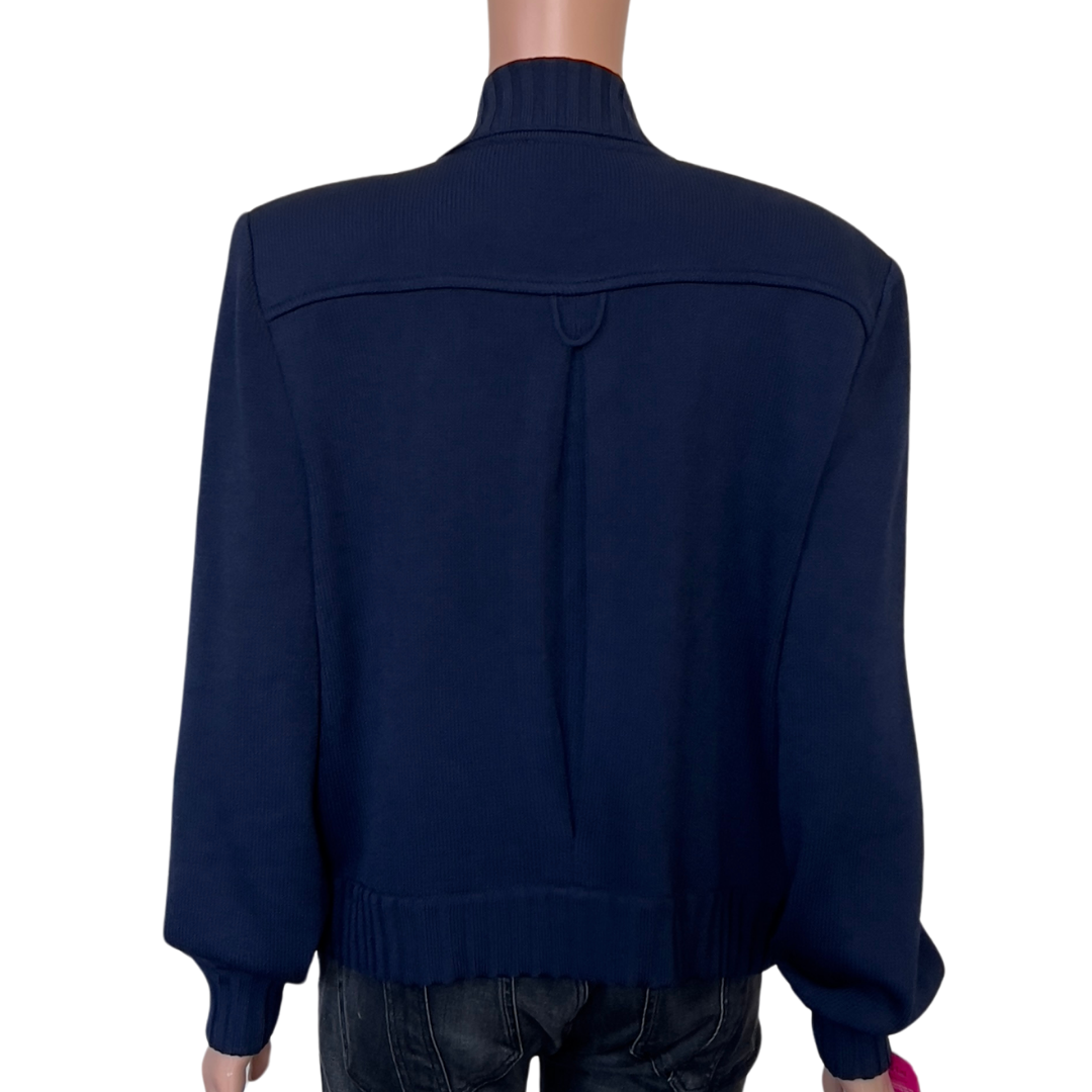 Vintage St. John Knit Aviator Jacket