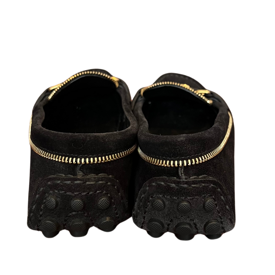 Louis Vuitton Black Suede Flat