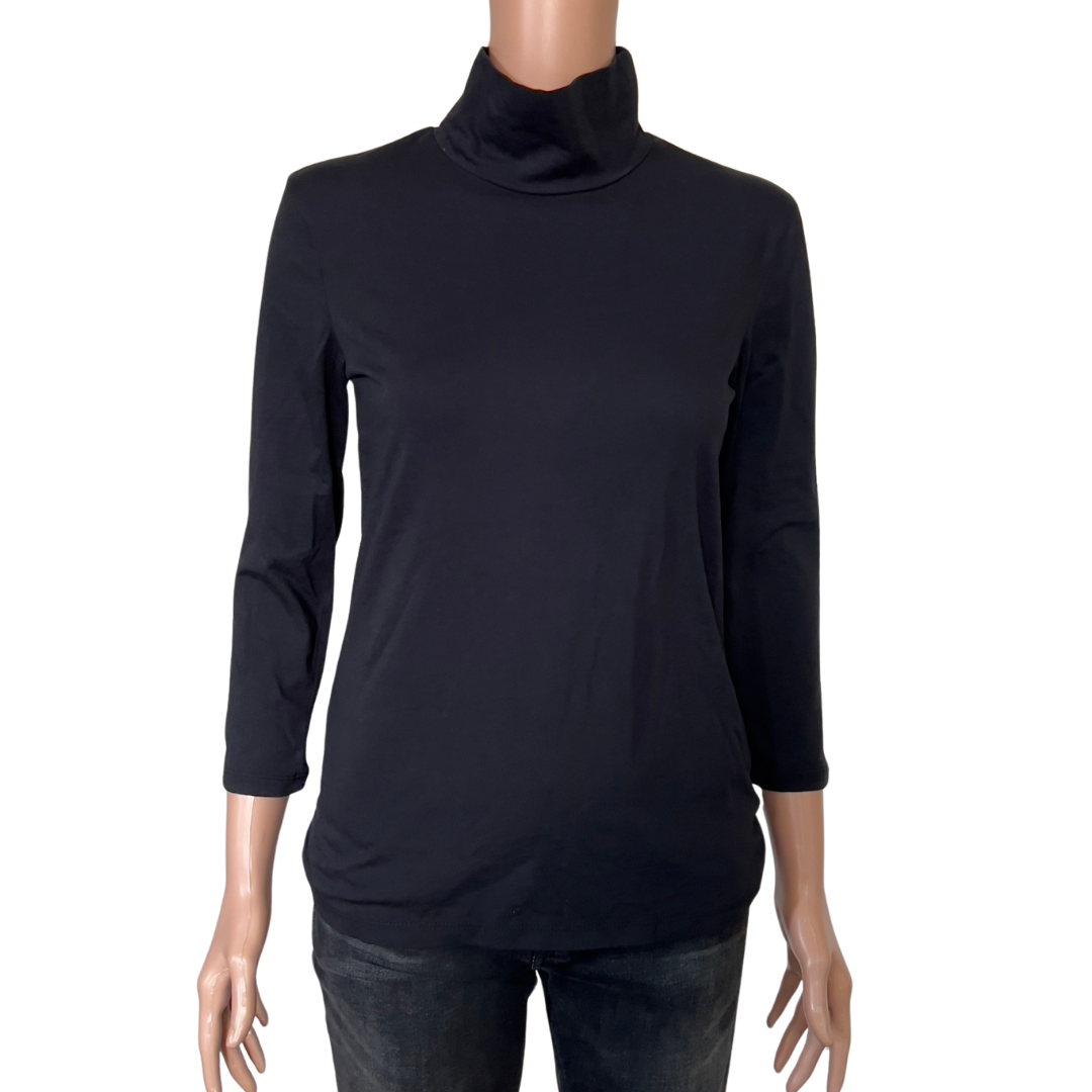 James Perse Black Turtleneck