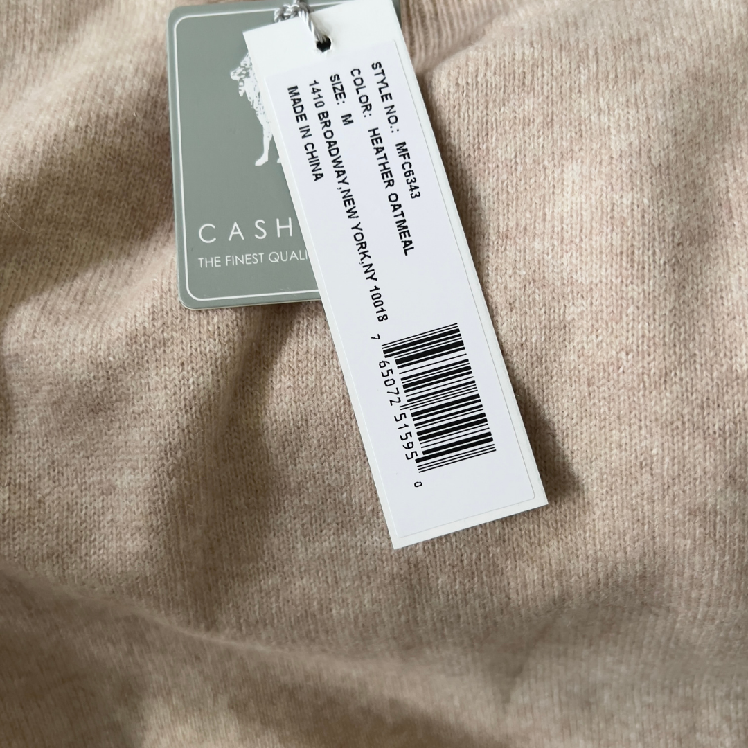 InCashmere Oatmeal Turtleneck