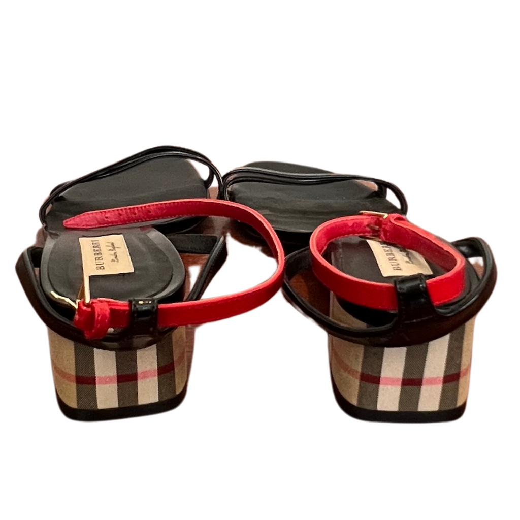 Burberry Block Heel Sandal