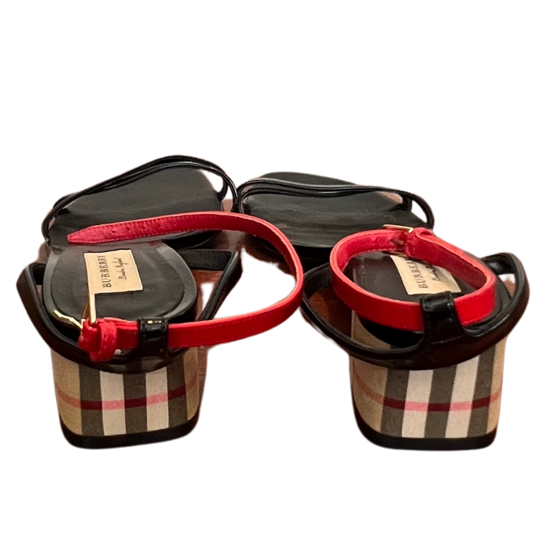 Burberry Block Heel Sandal
