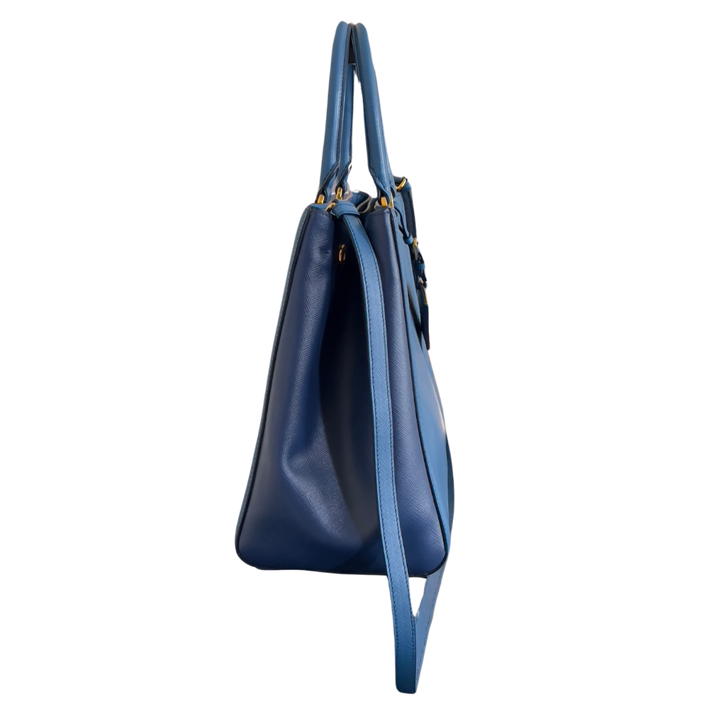 Prada Soft Calf Zip Convertible Tote