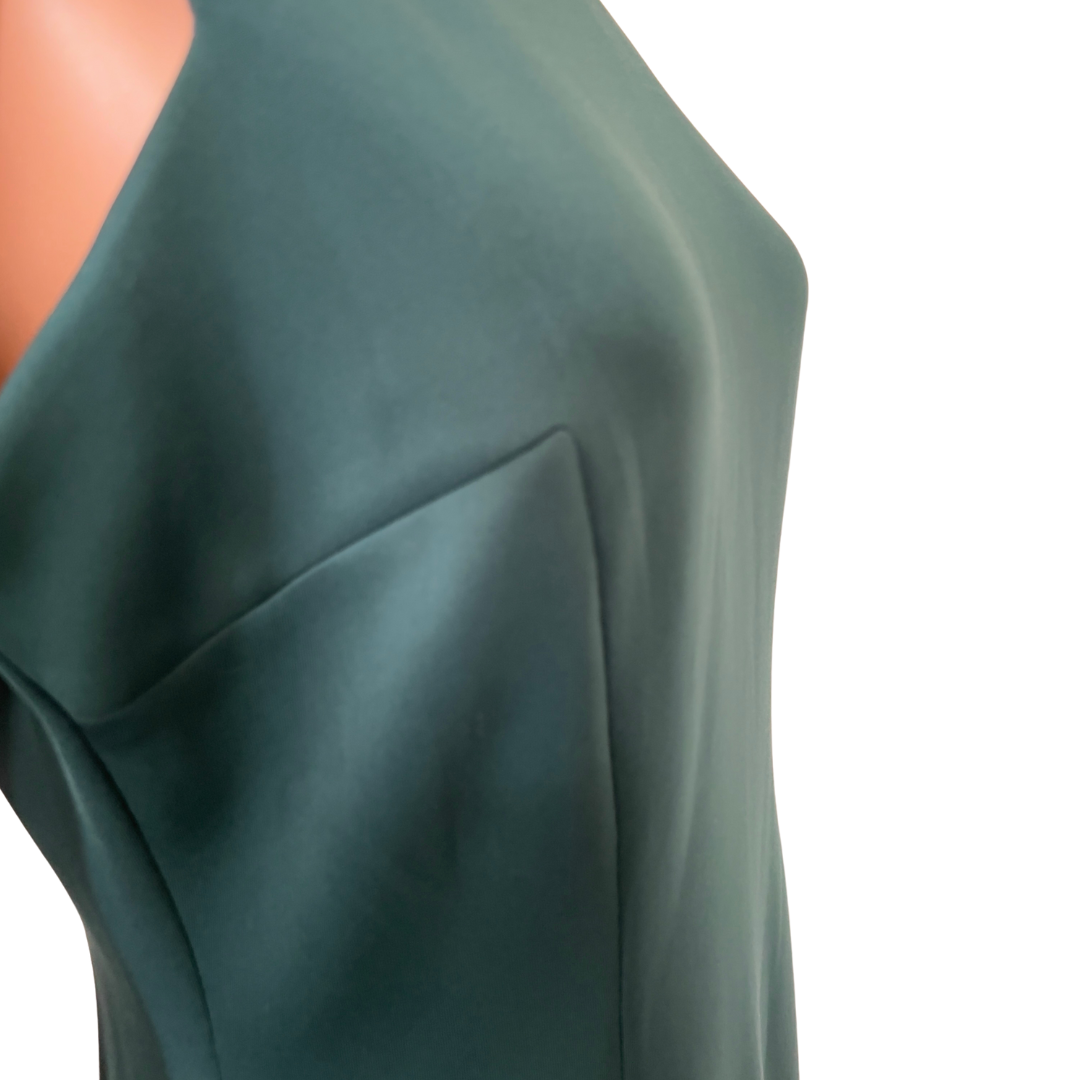 Donna Ricco Ruffled-Hem Sheath Dress