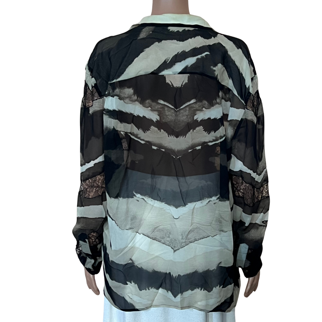 Roberto Cavalli Zebra Print Blouse
