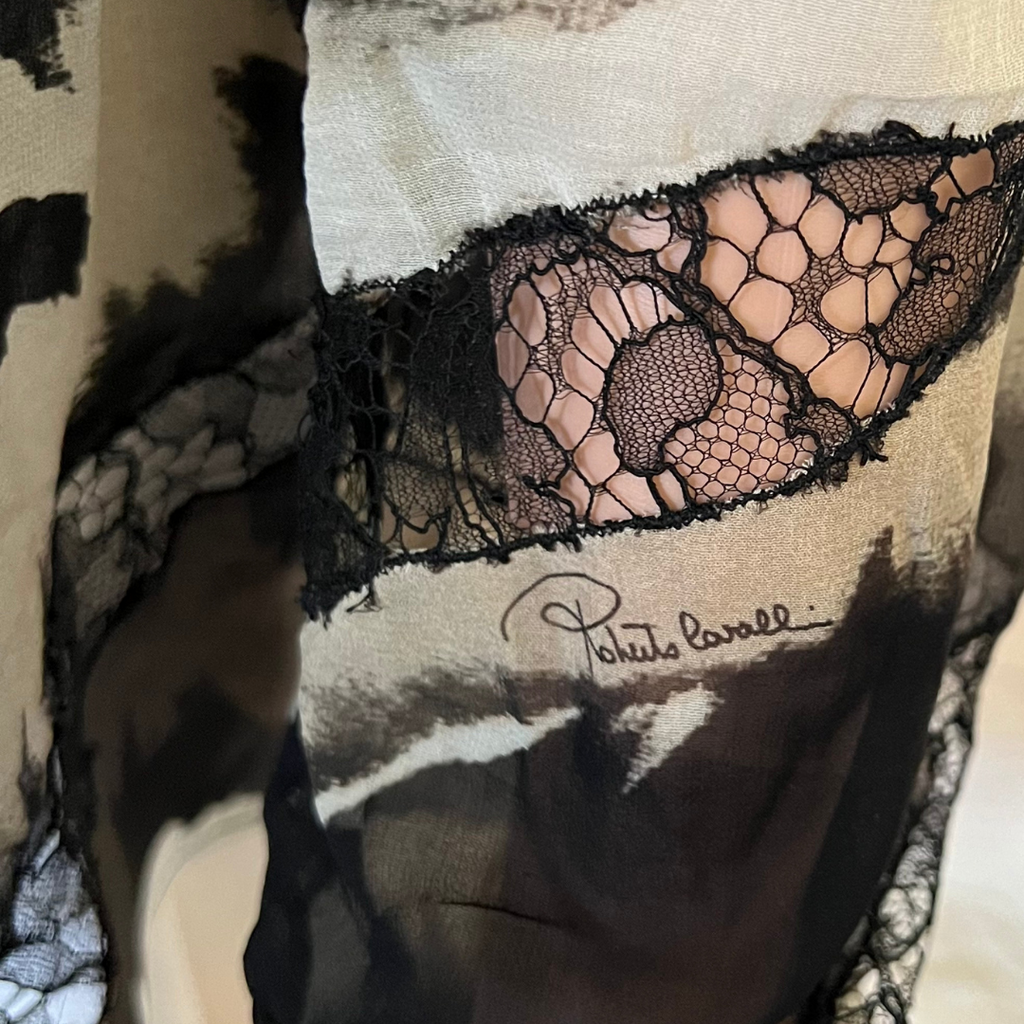 Roberto Cavalli Zebra Print Blouse