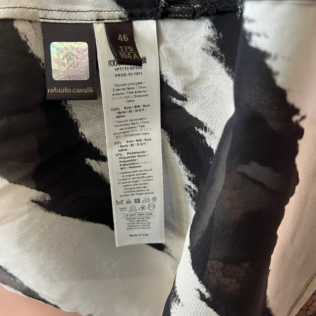 Roberto Cavalli Zebra Print Blouse