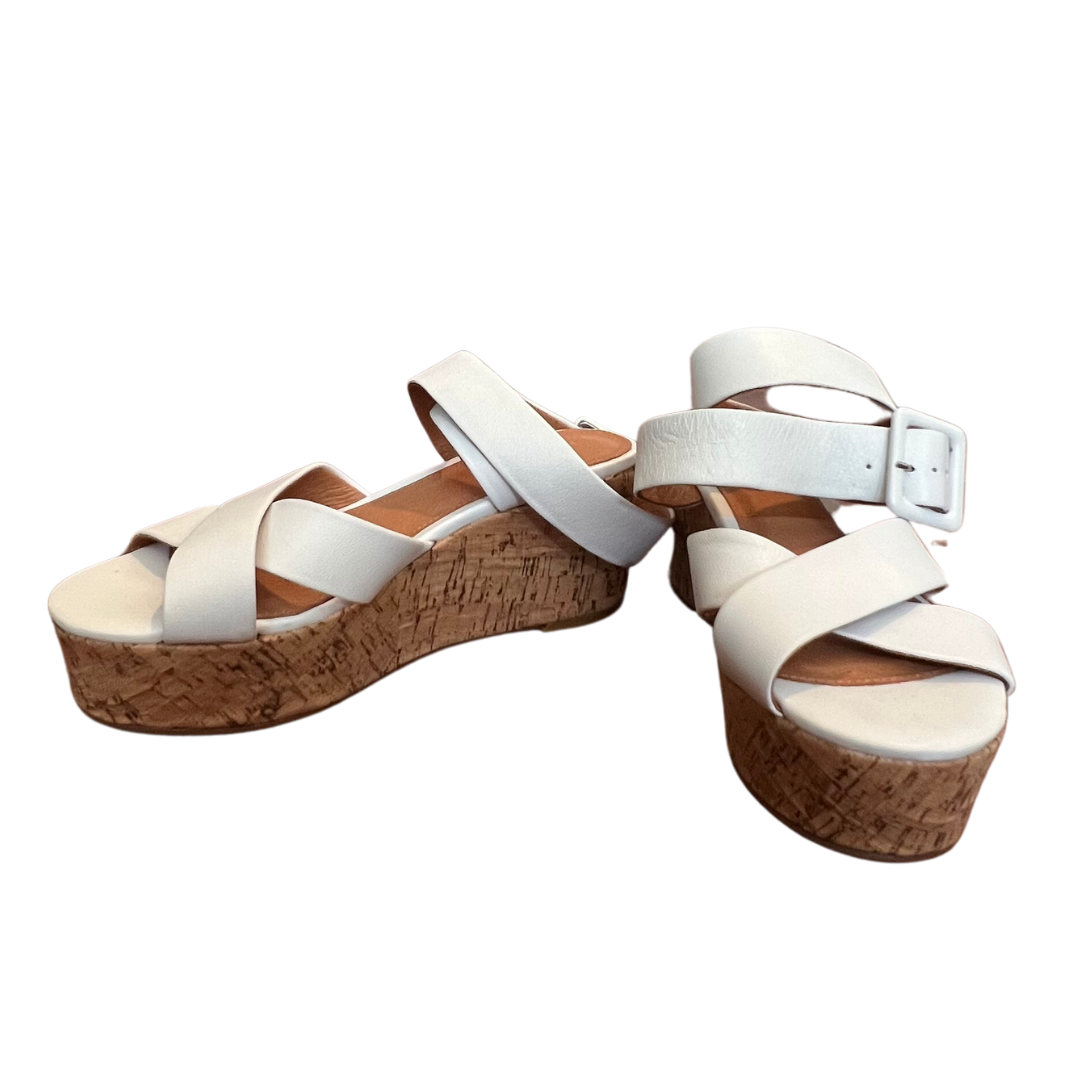 Halogen White Wedge Sandals