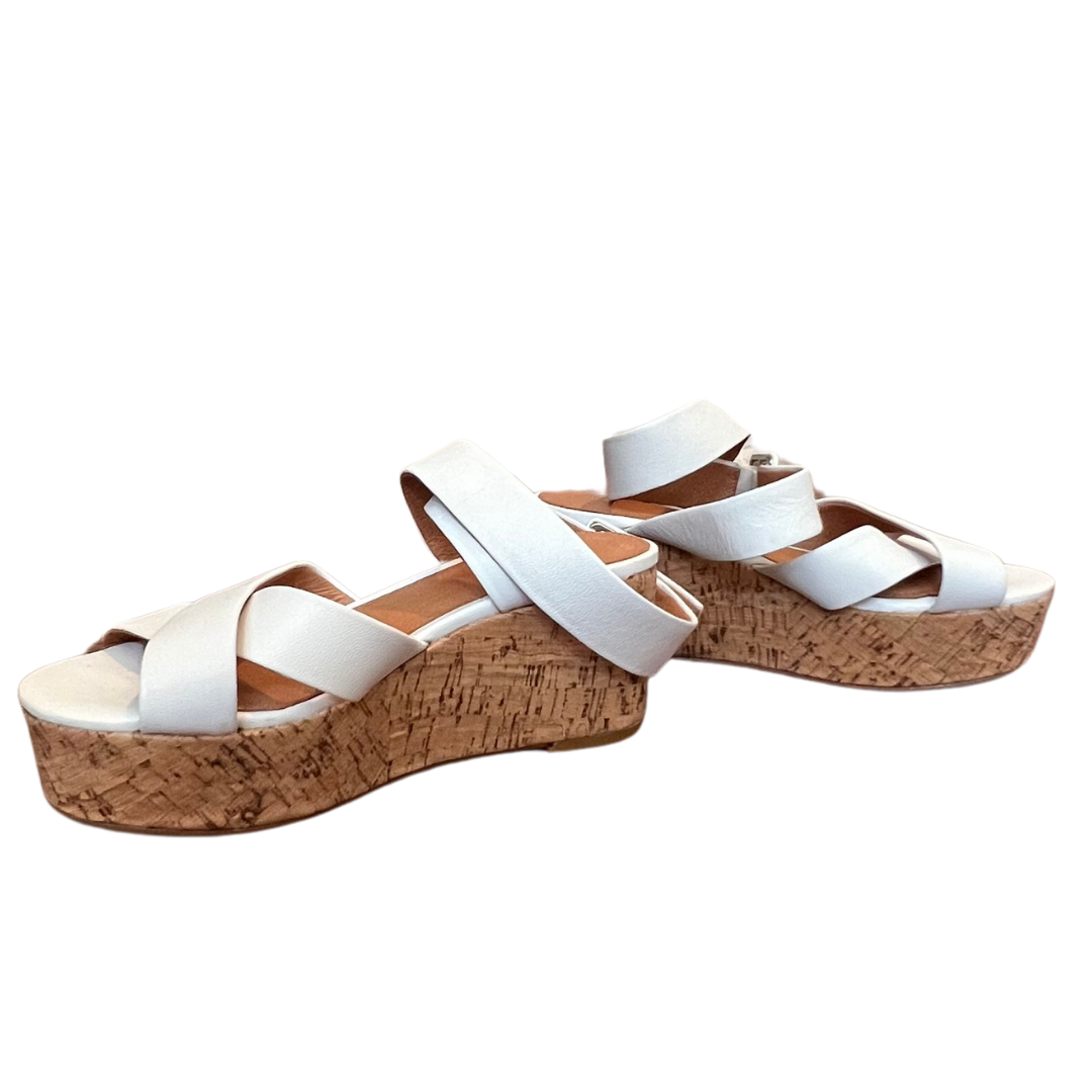 Halogen White Wedge Sandals