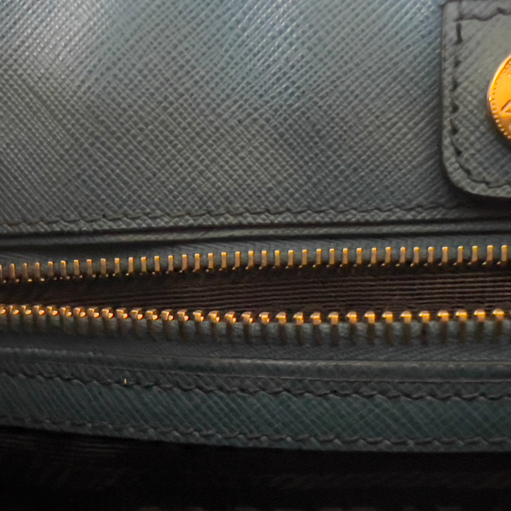 Prada Soft Calf Zip Convertible Tote