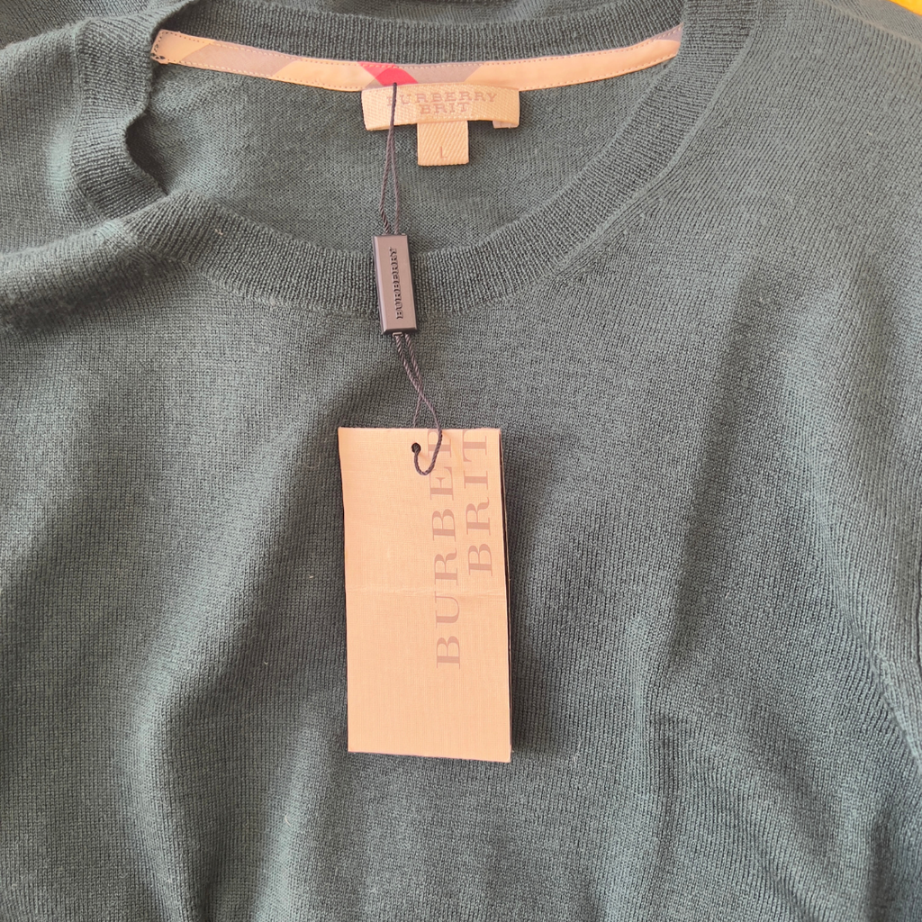 Burberry Green Long Sleeve Shirt
