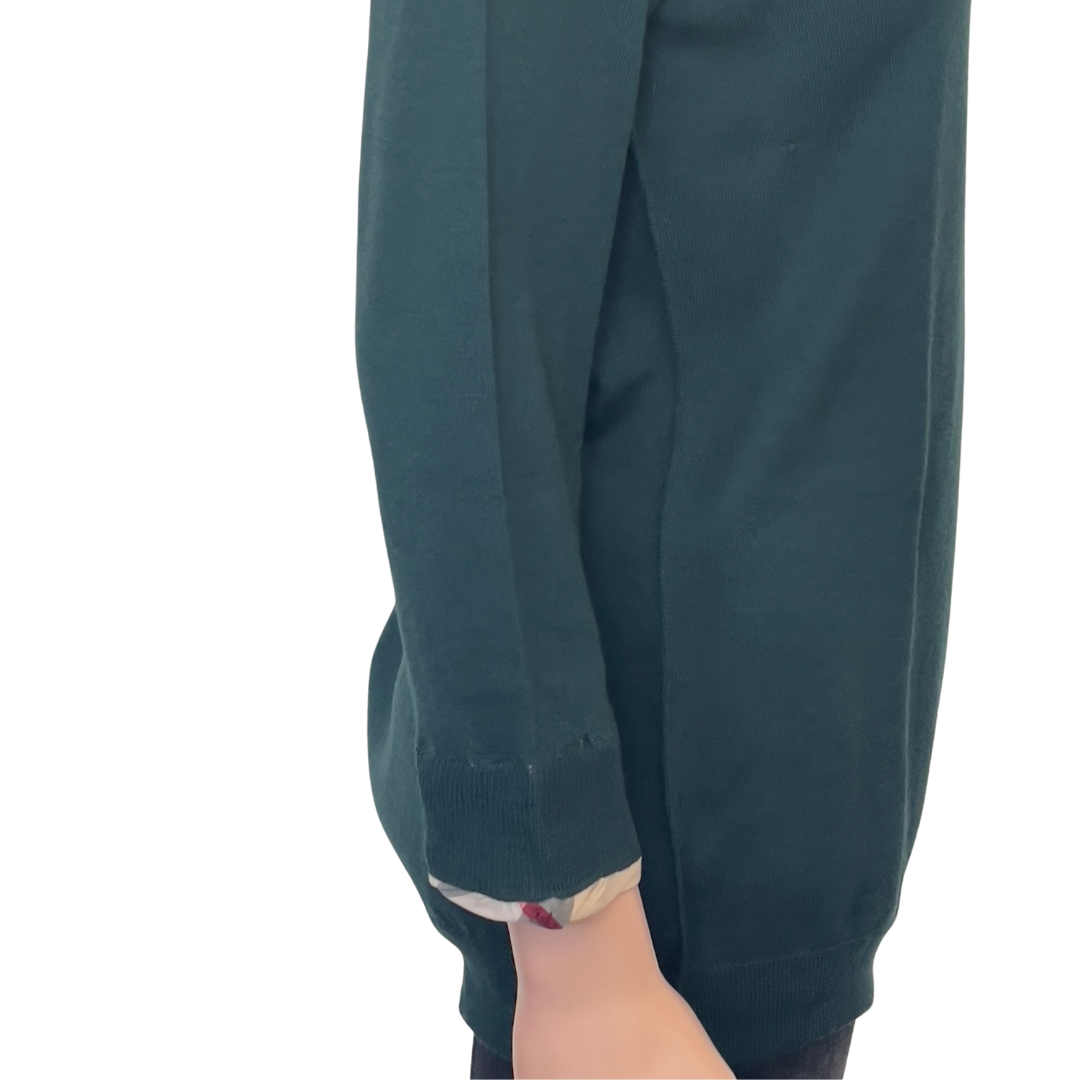 Burberry Green Long Sleeve Shirt