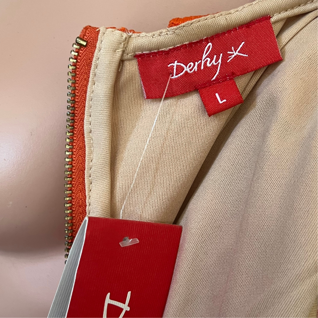 Derby Orange Skirt Set