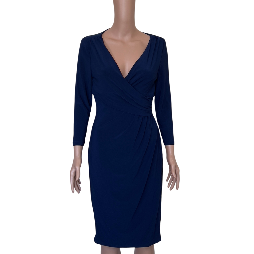 Ralph Lauren Navy Blue Wrap Dress