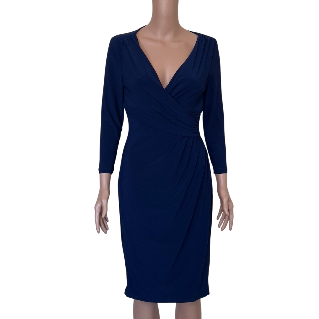 Ralph Lauren Navy Blue Wrap Dress