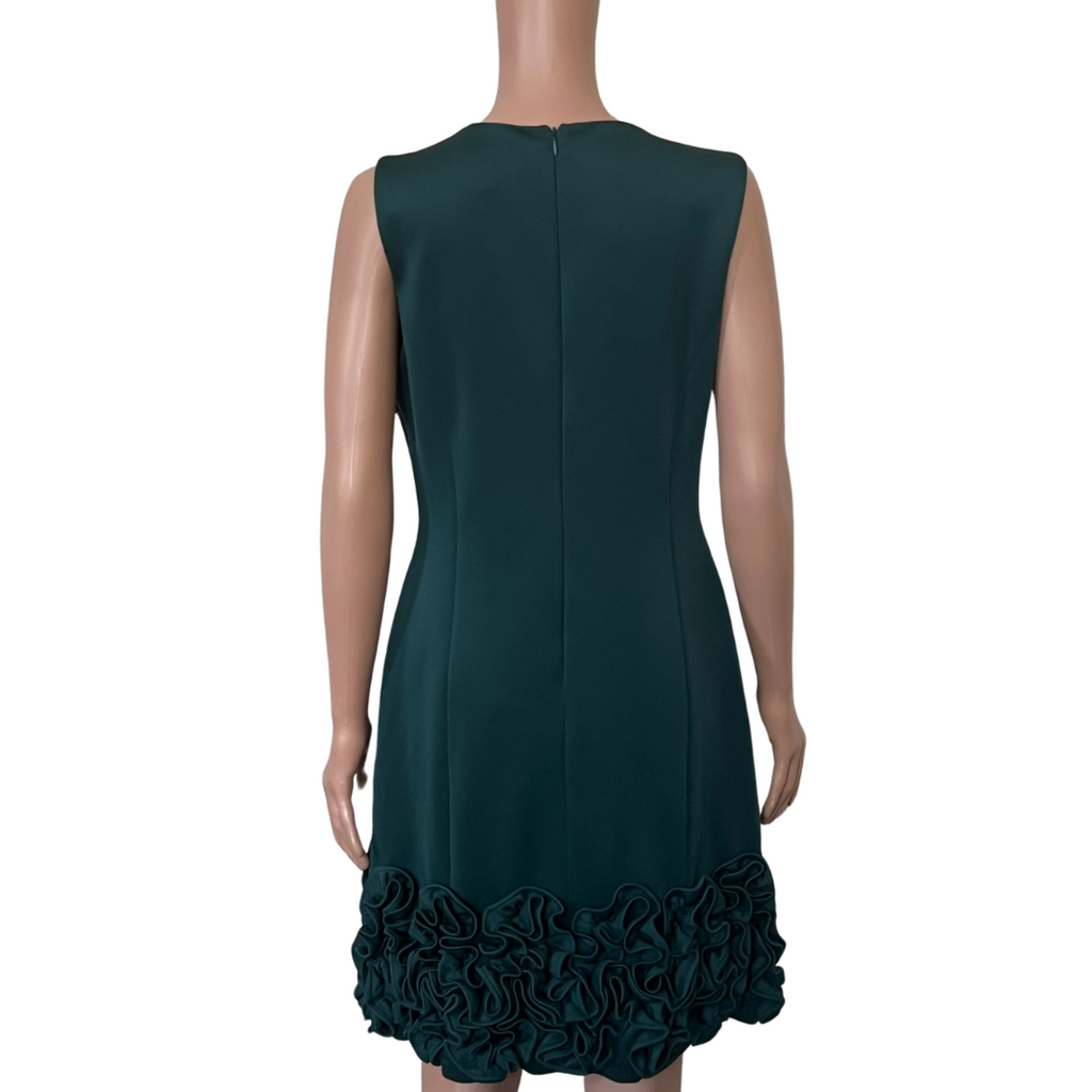 Donna Ricco Ruffled-Hem Sheath Dress