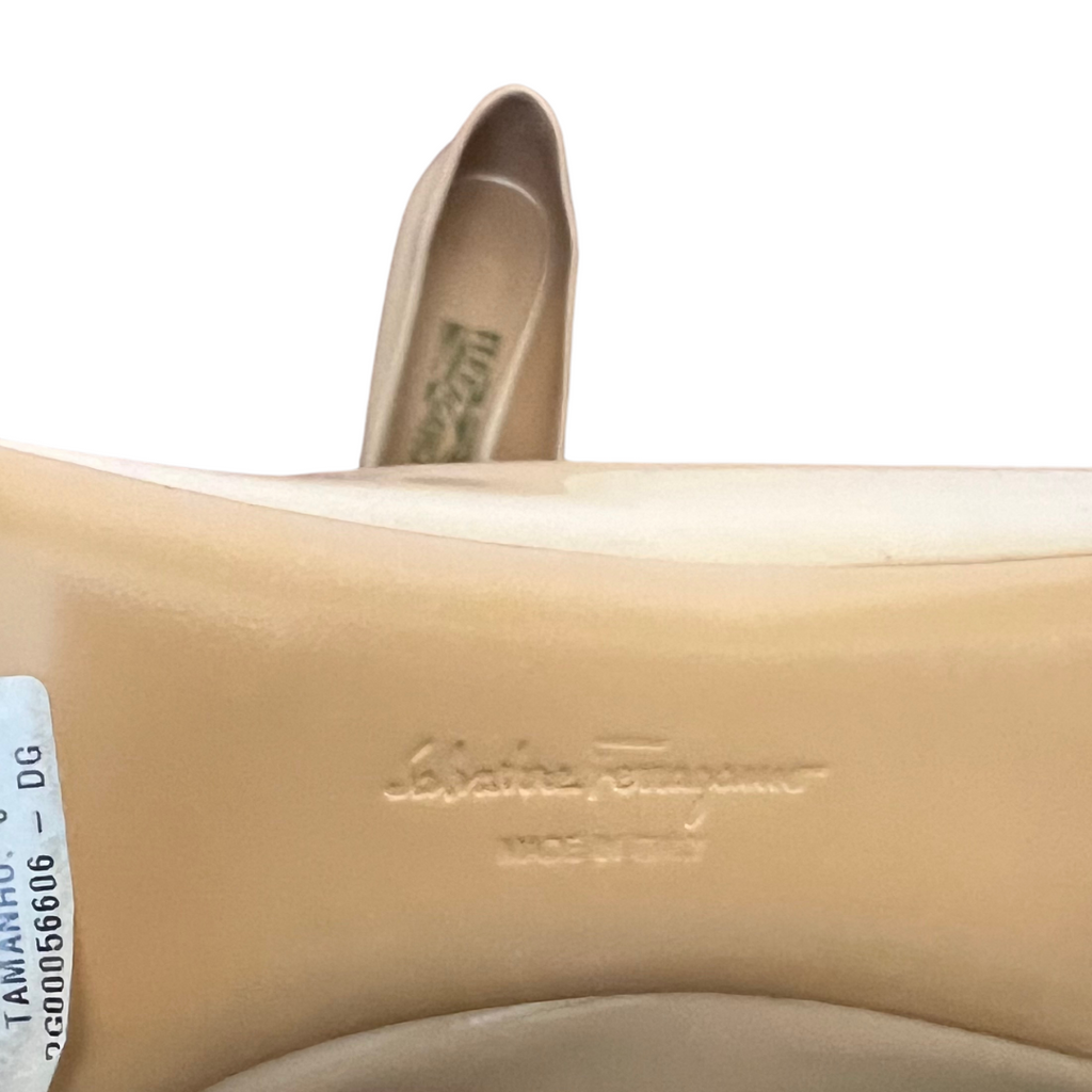 Salvatore Ferragamo Vara Bow Peep-Toe Pumps