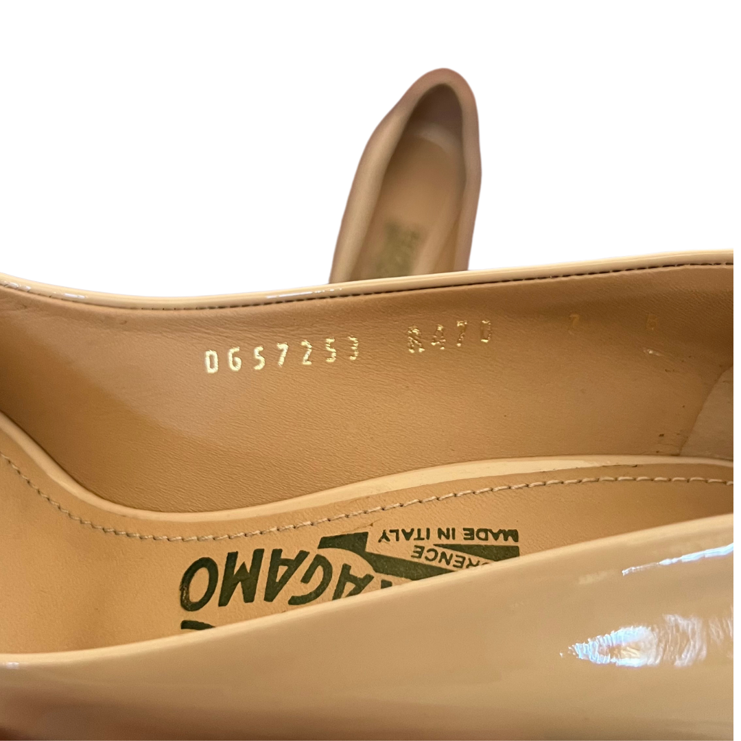 Salvatore Ferragamo Vara Bow Peep-Toe Pumps