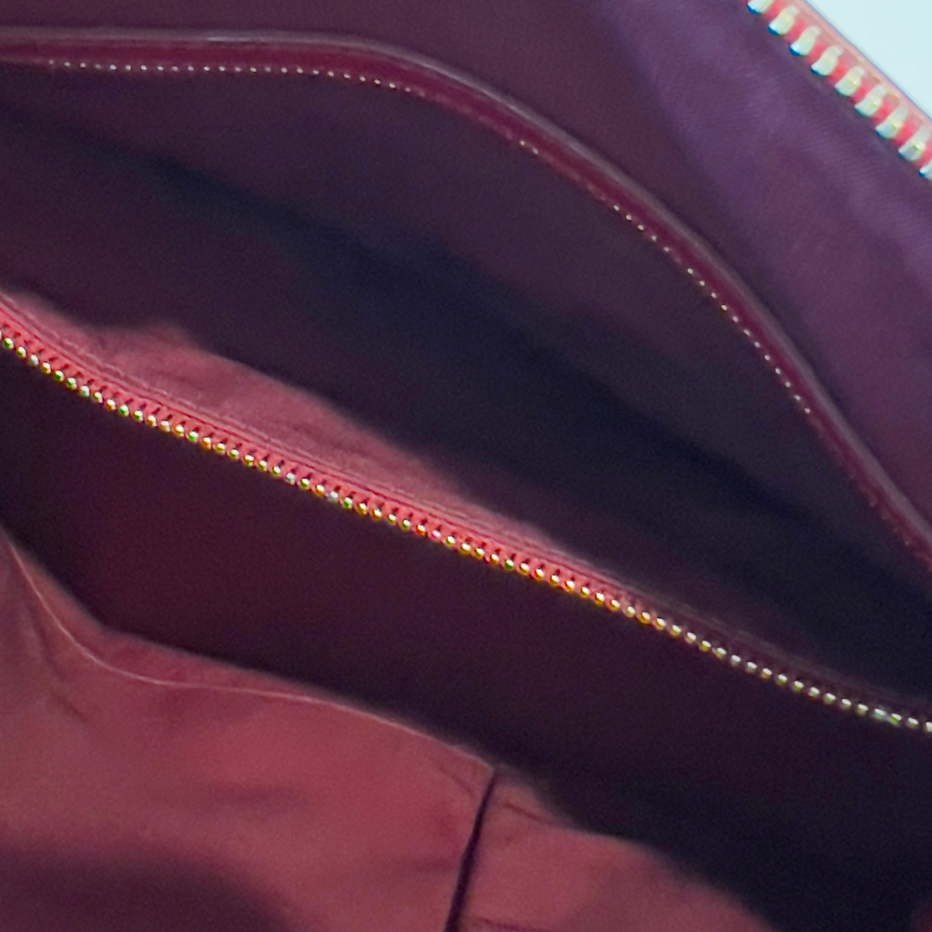 Dior Red Cannage Leather Satchel