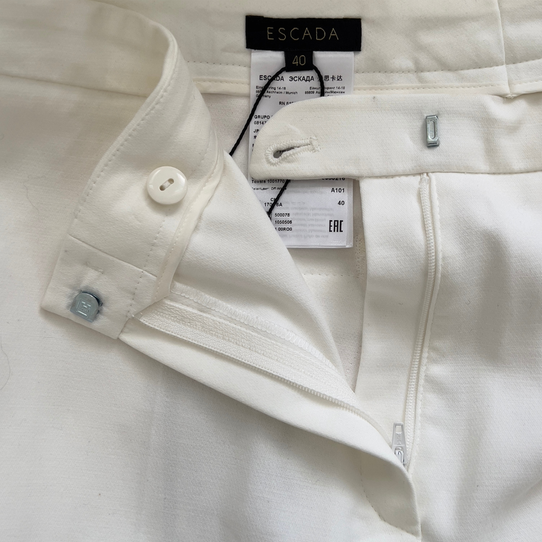 Escada Tovata Off-White Pants