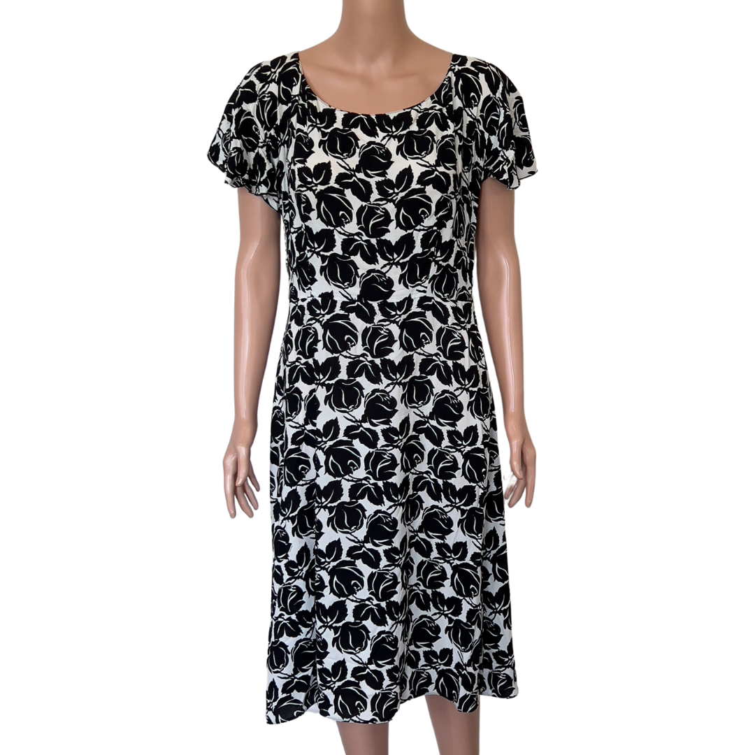 Prada Navy Floral Dress